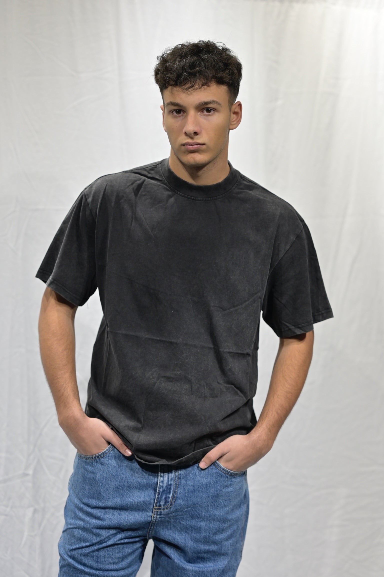 T-shirt basic Marmorizzata